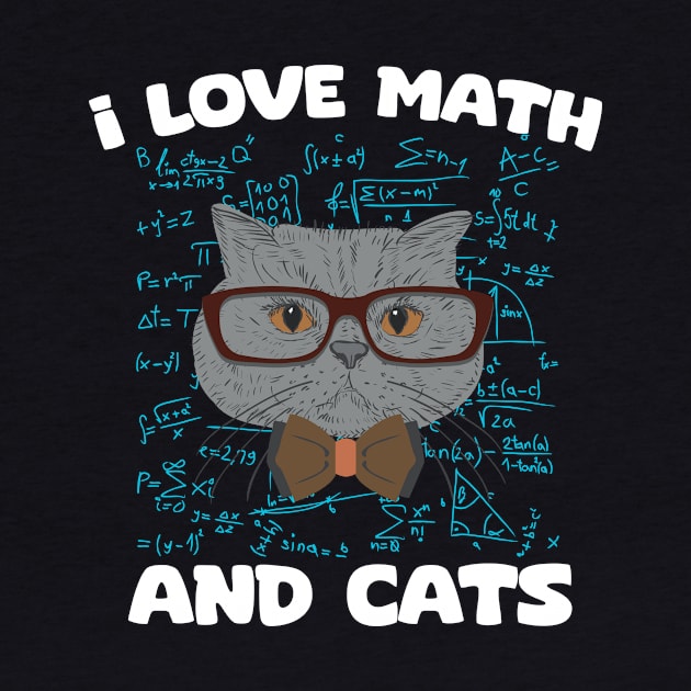 I Love Math And Cats by aesthetice1